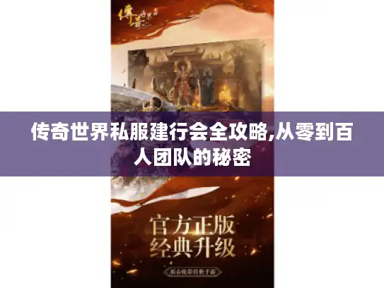 传奇世界私服建行会全攻略,从零到百人团队的秘密