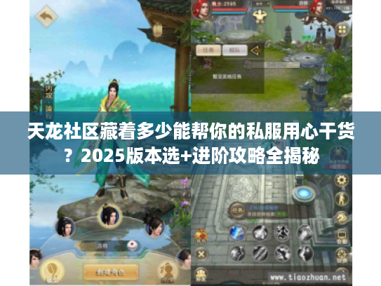 天龙社区藏着多少能帮你的私服用心干货?2025版本选+进阶攻略全揭秘 天龙社区藏着多少能帮你的私服用心干货?2025版本选+进阶攻略全揭秘