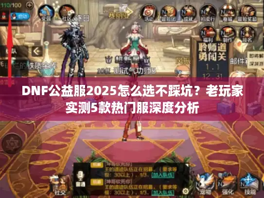 DNF公益服2025怎么选不踩坑？老玩家实测5款热门服深度分析