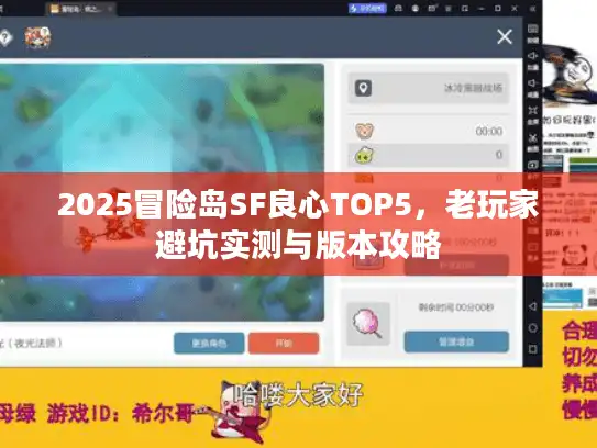 2025冒险岛SF良心TOP5，老玩家避坑实测与版本攻略