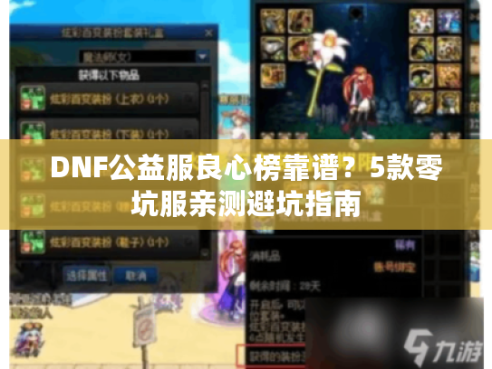 DNF公益服良心榜靠谱？5款零坑服亲测避坑指南