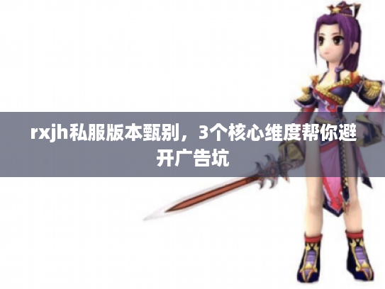 rxjh私服版本甄别，3个核心维度帮你避开广告坑