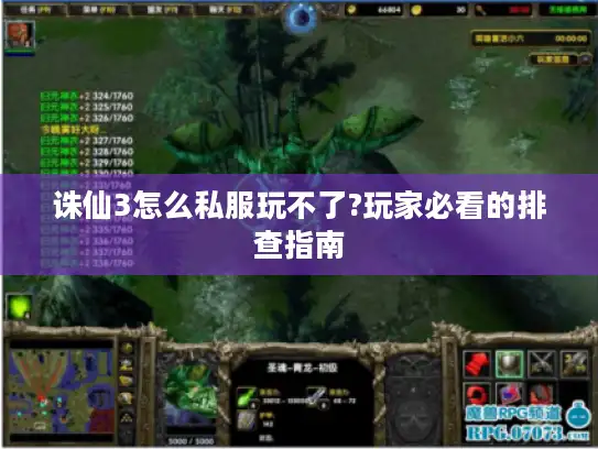 诛仙3怎么私服玩不了?玩家必看的排查指南