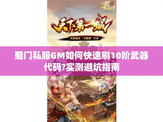 蜀门私服GM如何快速刷10阶武器代码?实测避坑指南