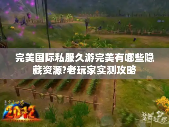 完美国际私服久游完美有哪些隐藏资源?老玩家实测攻略