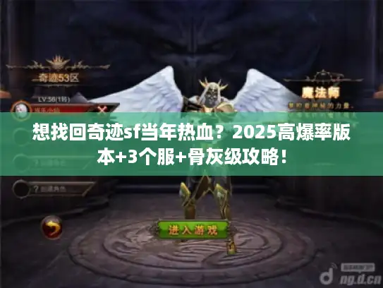 想找回奇迹sf当年热血?2025高爆率版本+3个服+骨灰级攻略! 想找回奇迹sf当年热血?2025高爆率版本+3个服+骨灰级攻略!