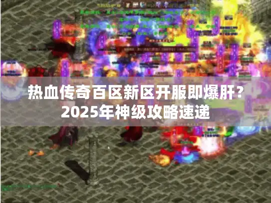 热血传奇百区新区开服即爆肝？2025年神级攻略速递