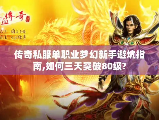 传奇私服单职业梦幻新手避坑指南,如何三天突破80级?
