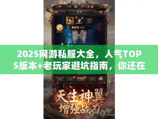 2025网游私服大全，人气TOP5版本+老玩家避坑指南，你还在踩雷吗？