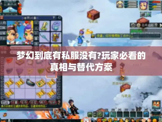梦幻到底有私服没有?玩家必看的真相与替代方案