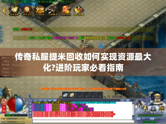 传奇私服提米回收如何实现资源最大化?进阶玩家必看指南 传奇私服提米回收如何实现资源最大化?进阶玩家必看指南