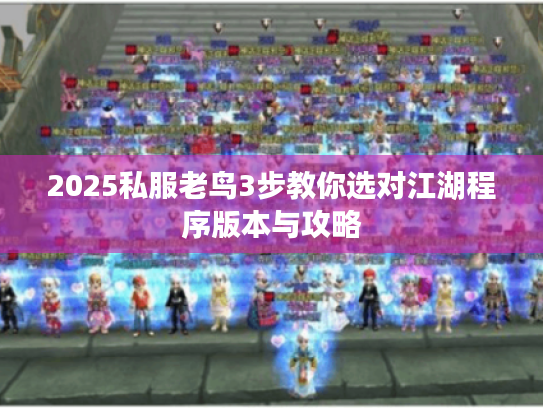 2025私服老鸟3步教你选对江湖程序版本与攻略