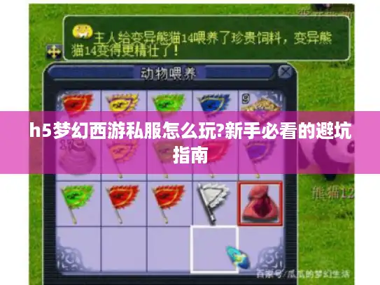 h5梦幻西游私服怎么玩?新手必看的避坑指南