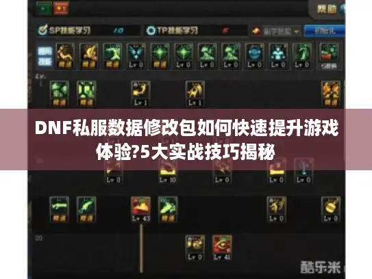 DNF私服数据修改包如何快速提升游戏体验?5大实战技巧揭秘 DNF私服数据修改包如何快速提升游戏体验?5大实战技巧揭秘