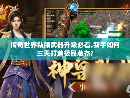 传奇世界私服武器升级必看,新手如何三天打造极品装备? 传奇世界私服武器升级必看,新手如何三天打造极品装备?