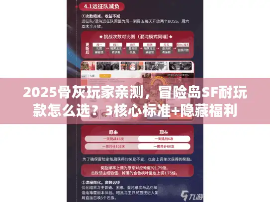 2025骨灰玩家亲测,冒险岛SF耐玩款怎么选?3核心标准+隐藏福利 2025骨灰玩家亲测,冒险岛SF耐玩款怎么选?3核心标准+隐藏福利
