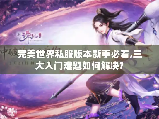 完美世界私服版本新手必看,三大入门难题如何解决?