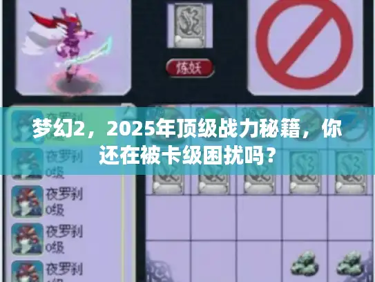 梦幻2，2025年顶级战力秘籍，你还在被卡级困扰吗？