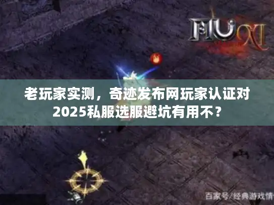 老玩家实测，奇迹发布网玩家认证对2025私服选服避坑有用不？
