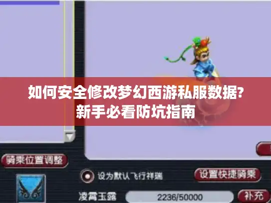 如何安全修改梦幻西游私服数据?新手必看防坑指南