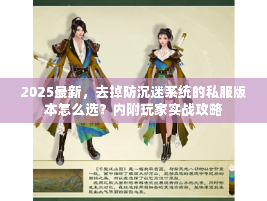 2025最新，去掉防沉迷系统的私服版本怎么选？内附玩家实战攻略