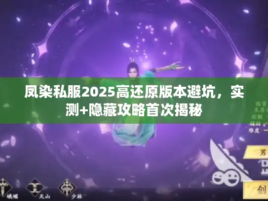 凤染私服2025高还原版本避坑，实测+隐藏攻略首次揭秘