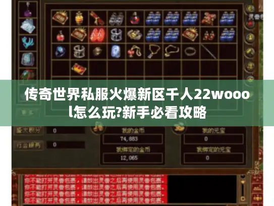 传奇世界私服火爆新区千人22woool怎么玩?新手必看攻略