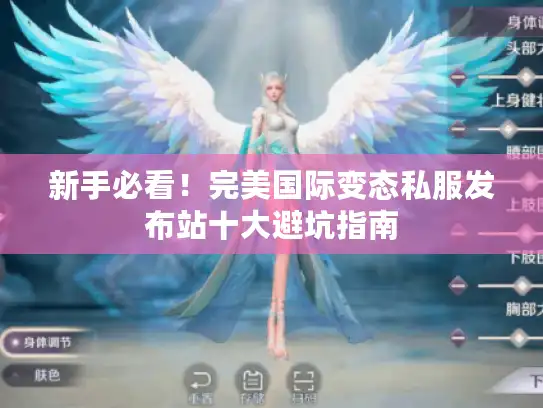 新手必看！完美国际变态私服发布站十大避坑指南