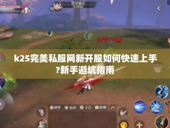k25完美私服网新开服如何快速上手?新手避坑指南