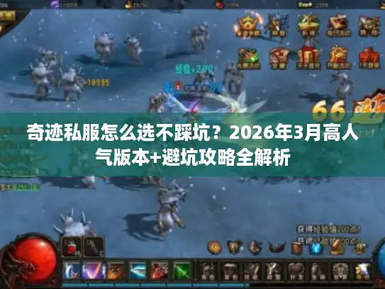 奇迹私服怎么选不踩坑？2026年3月高人气版本+避坑攻略全解析