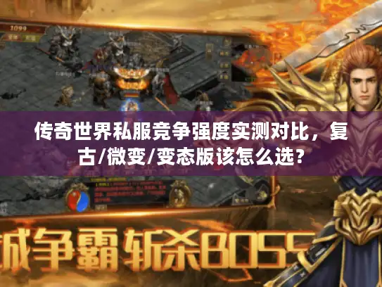 传奇世界私服竞争强度实测对比，复古/微变/变态版该怎么选？