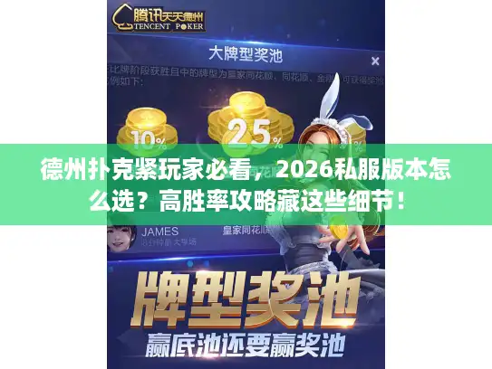 德州扑克紧玩家必看，2026私服版本怎么选？高胜率攻略藏这些细节！