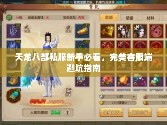 天龙八部私服新手必看,完美客服端避坑指南 天龙八部私服新手必看,完美客服端避坑指南
