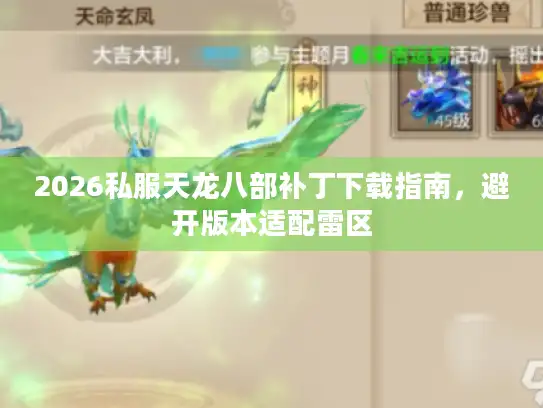2026私服天龙八部补丁下载指南，避开版本适配雷区