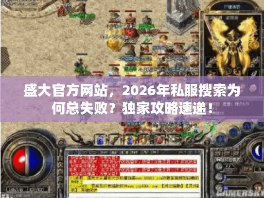 盛大官方网站，2026年私服搜索为何总失败？独家攻略速递！