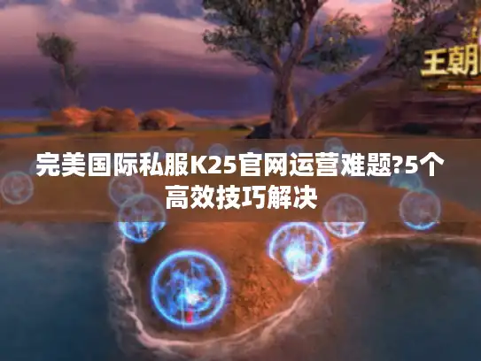 完美国际私服K25官网运营难题?5个高效技巧解决