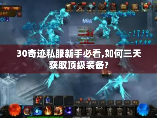 30奇迹私服新手必看,如何三天获取顶级装备?