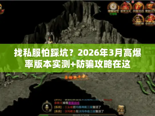 找私服怕踩坑？2026年3月高爆率版本实测+防骗攻略在这