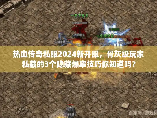 热血传奇私服2024新开服，骨灰级玩家私藏的3个隐藏爆率技巧你知道吗？