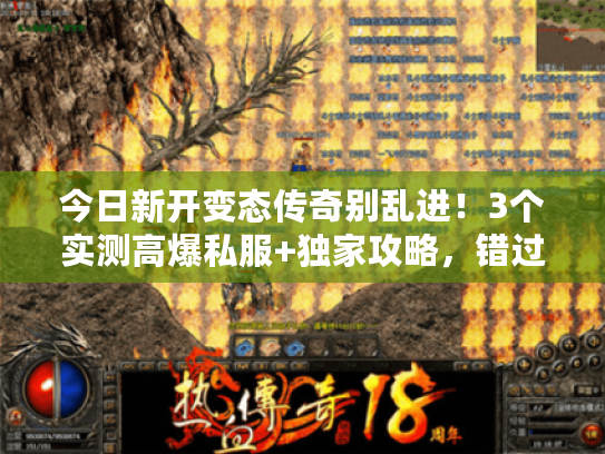 今日新开变态传奇别乱进！3个实测高爆私服+独家攻略，错过亏大了