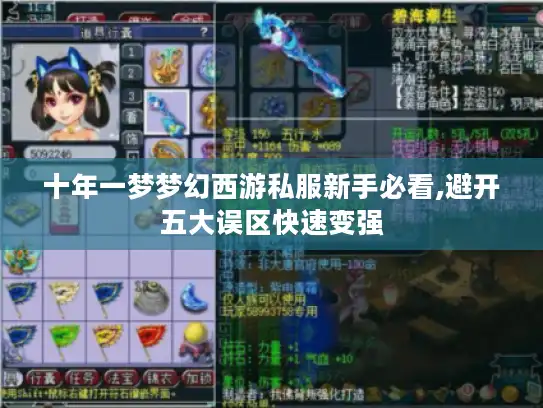 十年一梦梦幻西游私服新手必看,避开五大误区快速变强