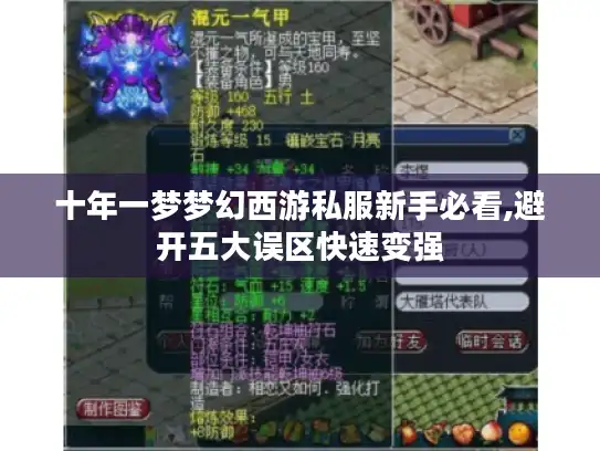 十年一梦梦幻西游私服新手必看,避开五大误区快速变强