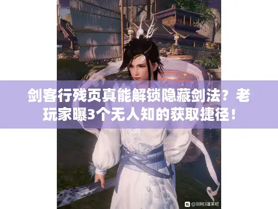 剑客行残页真能解锁隐藏剑法？老玩家曝3个无人知的获取捷径！