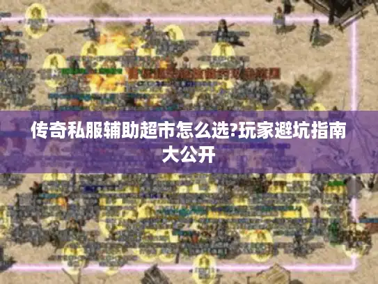 传奇私服辅助超市怎么选?玩家避坑指南大公开 传奇私服辅助超市怎么选?玩家避坑指南大公开