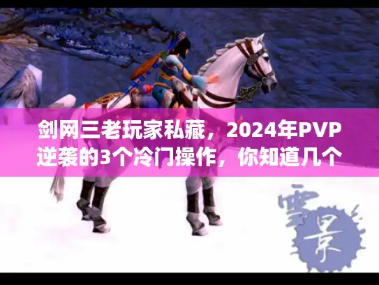 剑网三老玩家私藏,2024年PVP逆袭的3个冷门操作,你知道几个? 剑网三老玩家私藏,2024年PVP逆袭的3个冷门操作,你知道几个?
