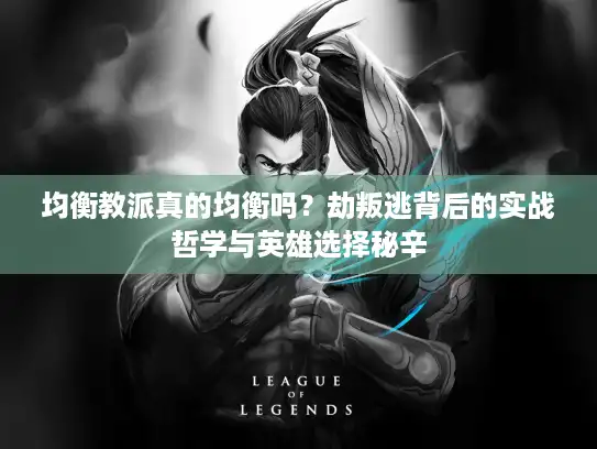 均衡教派真的均衡吗？劫叛逃背后的实战哲学与英雄选择秘辛