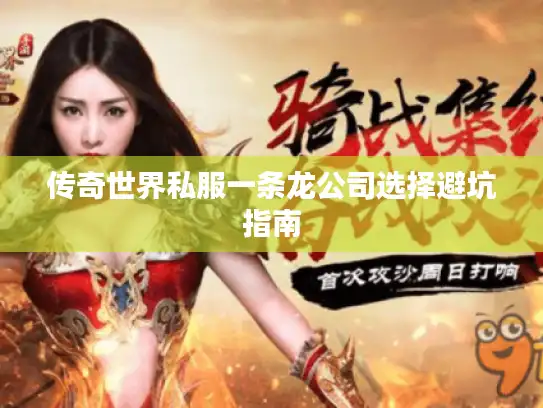 传奇世界私服一条龙公司选择避坑指南 传奇世界私服一条龙公司选择避坑指南