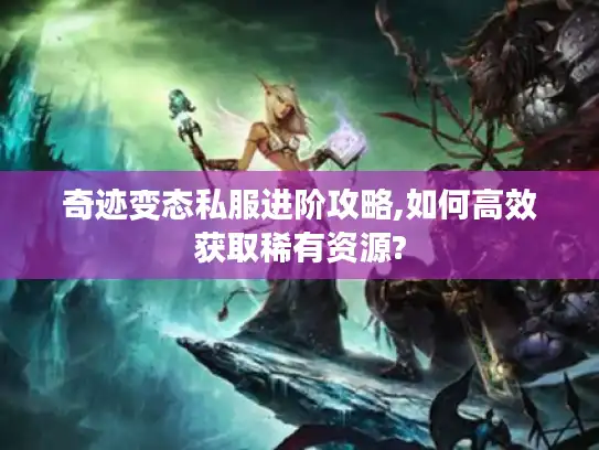 奇迹变态私服进阶攻略,如何高效获取稀有资源?