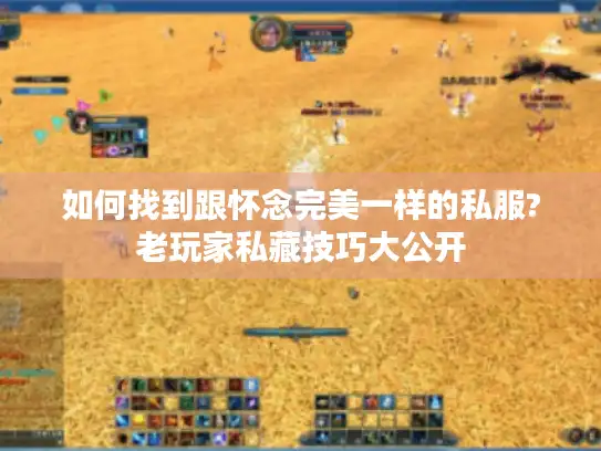 如何找到跟怀念完美一样的私服?老玩家私藏技巧大公开