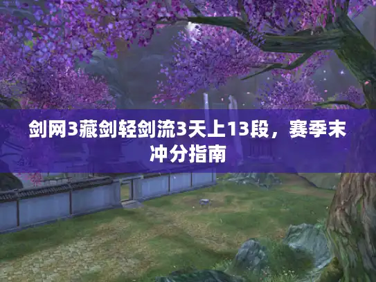 剑网3藏剑轻剑流3天上13段，赛季末冲分指南